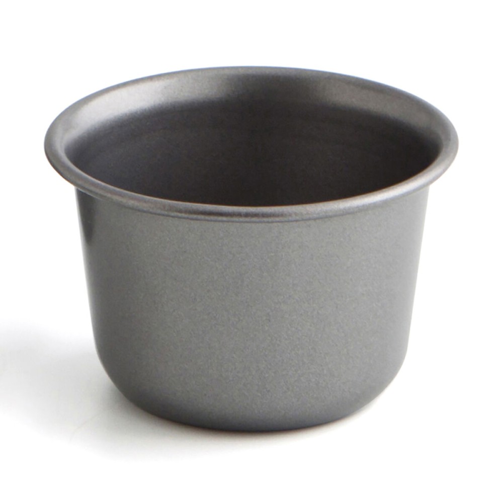 Flan Mould Quid Sweet Grey Black Metal (48 Units)