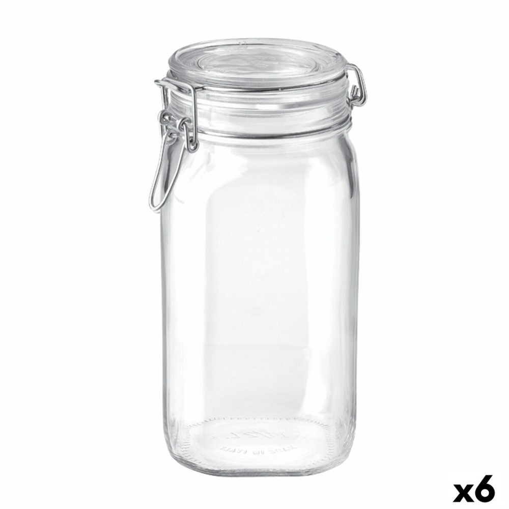 Glass Jar Bormioli Rocco Fido Transparent (6 Units)