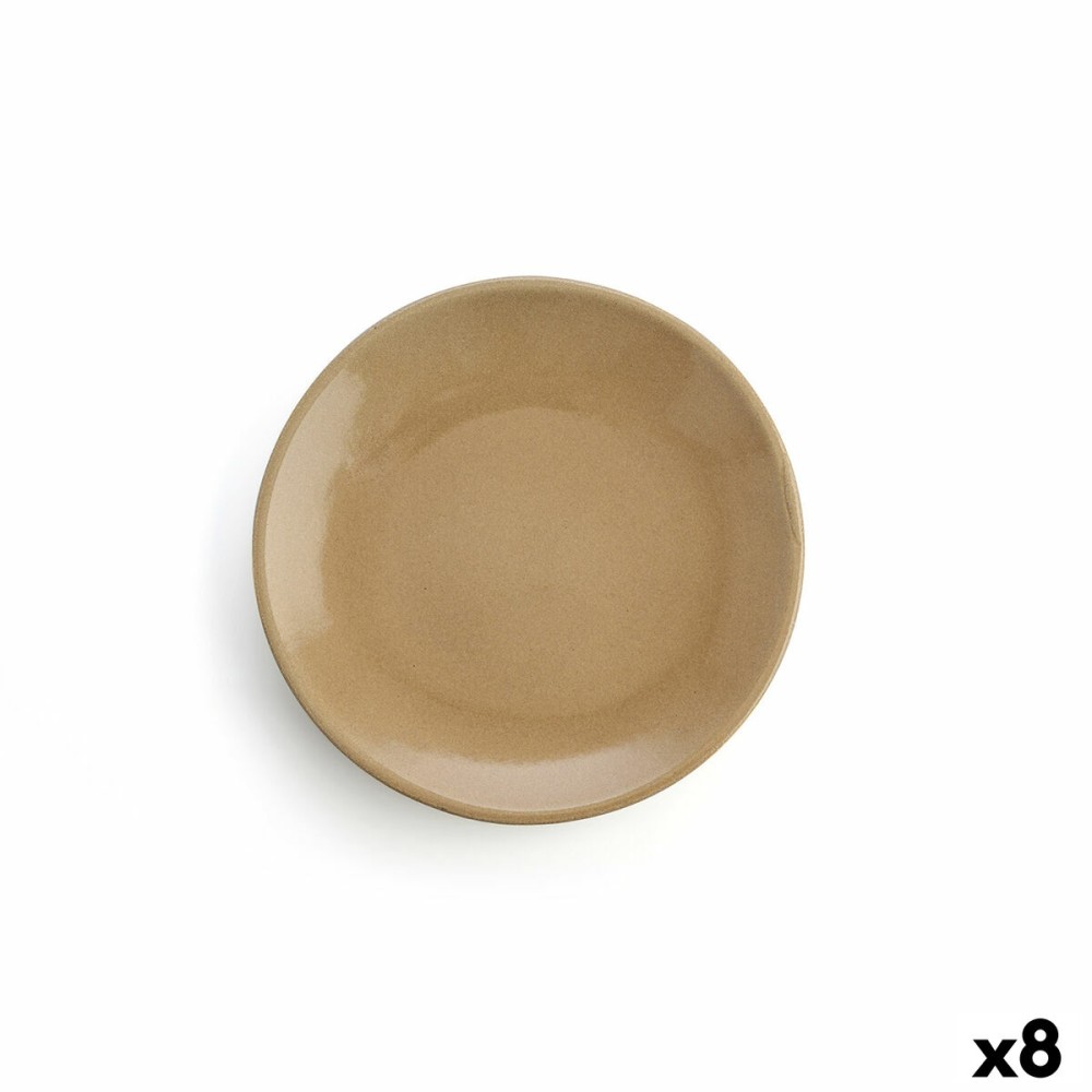Flat Plate Anaflor Barro Anaflor Beige Baked clay Ø 29 cm Meat (8 Units)