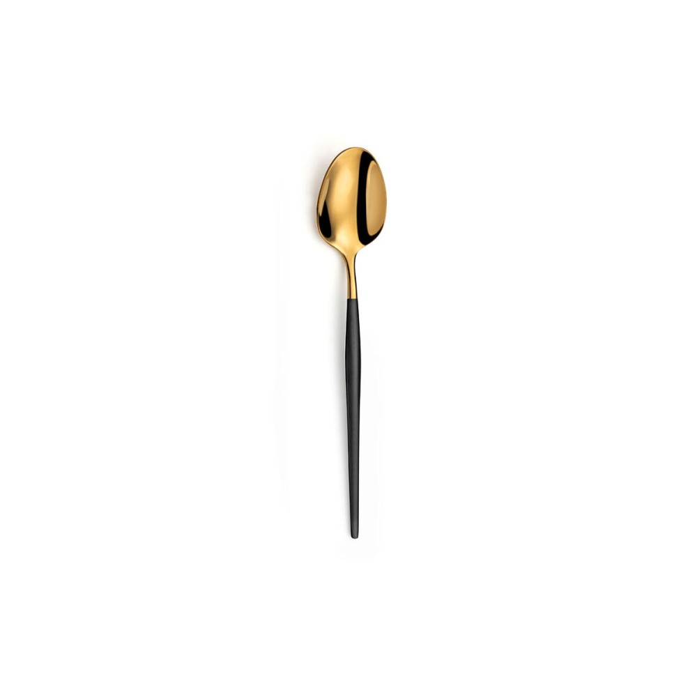 Löffelchen Amefa Soprano Schwarz Gold Metall Kaffee 12 Stück