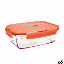 Lunchbox hermetisch Luminarc Pure Box Holy zweifarbig Glas 1,22 L (6 Stück)
