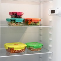Boîte à lunch hermétique Luminarc Pure Box Holy Bicolore verre 1,22 L (6 Unités)