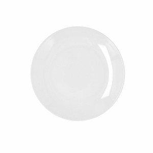 Flacher Teller Bidasoa Glacial Coupe Weiß aus Keramik Ø 21 cm (6 Stück) (Pack 6x)