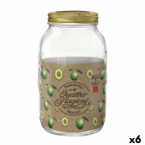Glass Jar Bormioli Rocco Quattro Stagioni Transparent (6 Units)