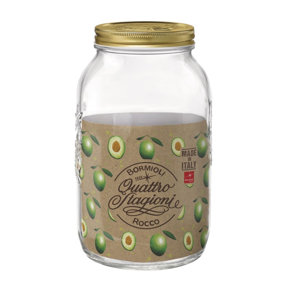 Glass Jar Bormioli Rocco Quattro Stagioni Transparent (6 Units)