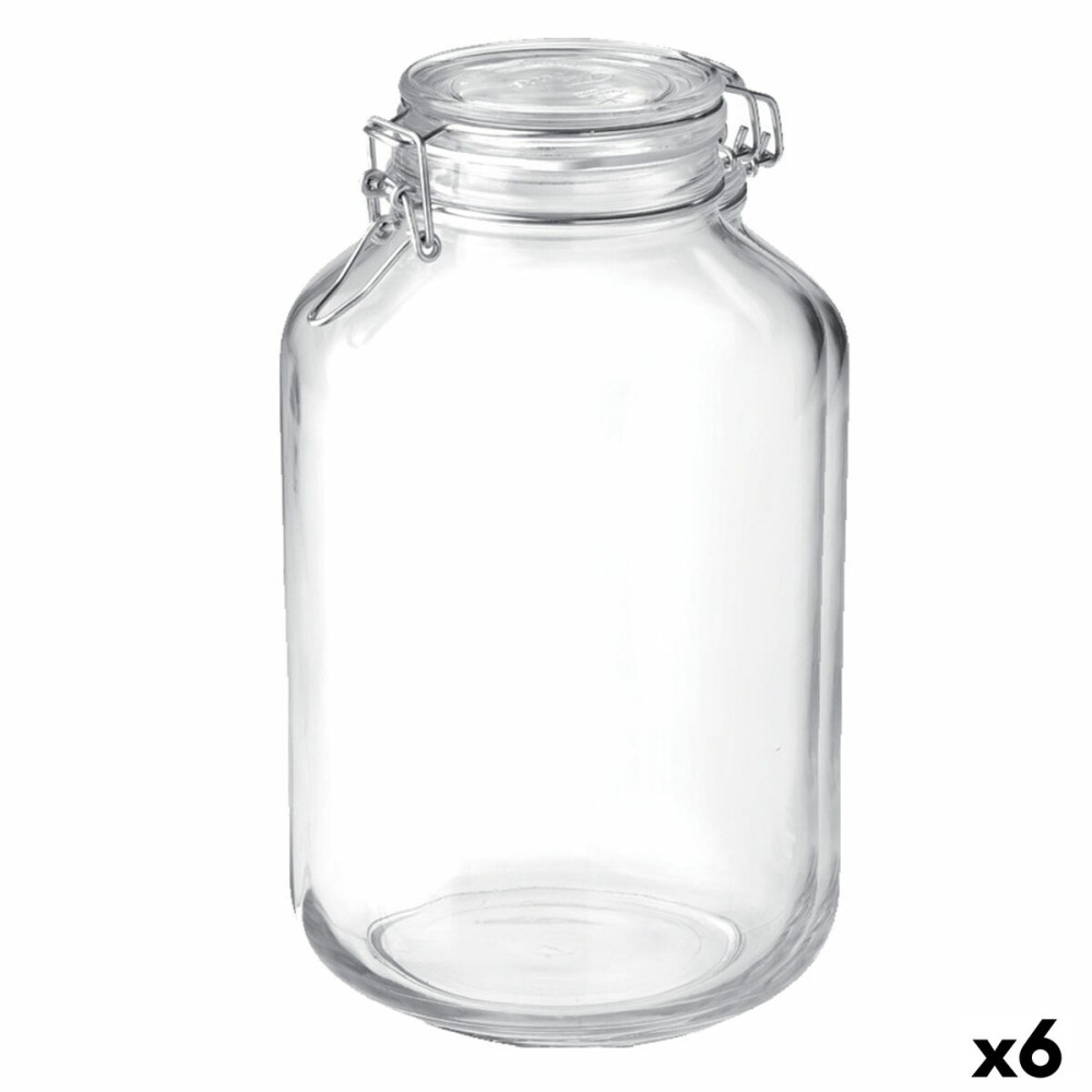 Glass Jar Bormioli Rocco Fido Transparent (6 Units)