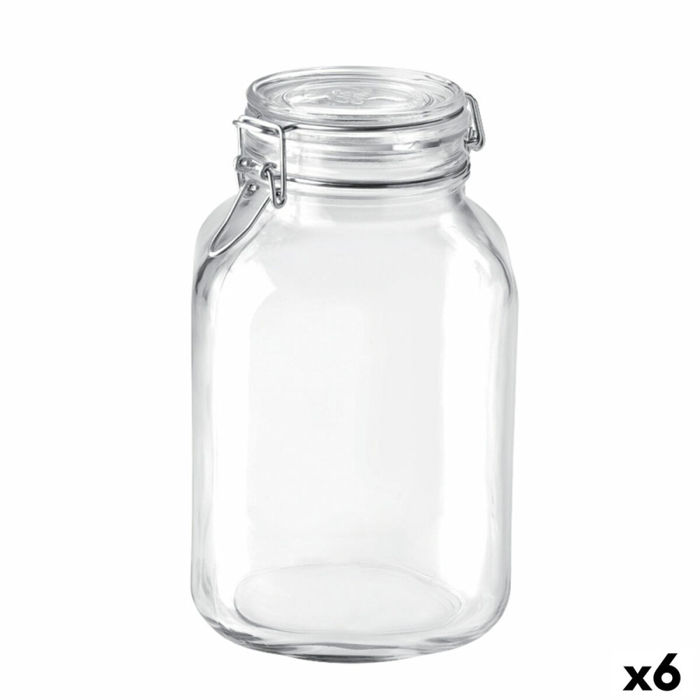 Glass Jar Bormioli Rocco Fido Transparent (6 Units)