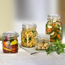 Glass Jar Bormioli Rocco Fido Transparent (6 Units)