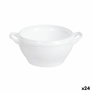 Suppenschalen Luminarc Bol Opal Weiß 540 ml Mit Griffen (24 Stück)