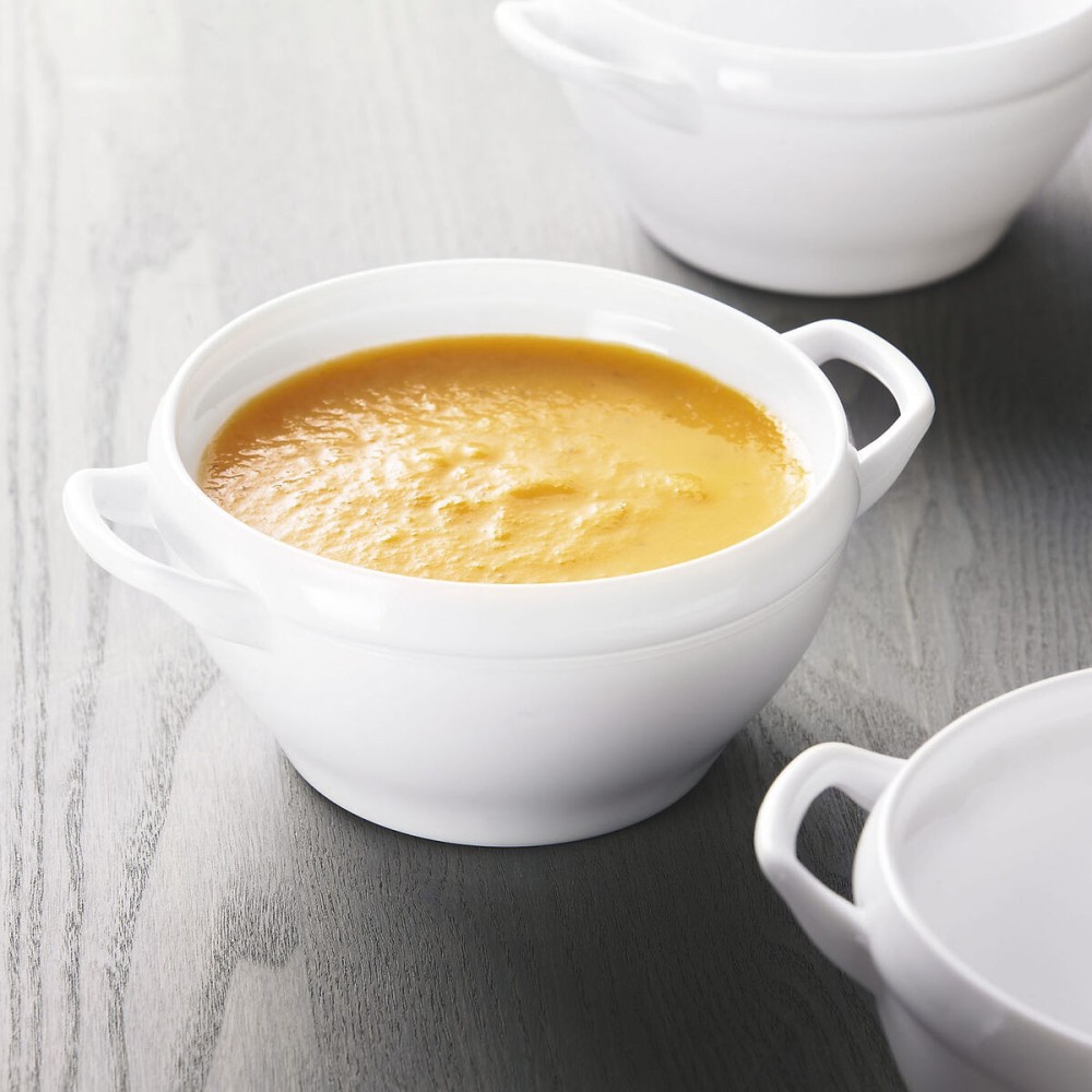 Tasses pour soupe Luminarc Bol Opal Blanc 540 ml Avec des poignées (24 Unités)