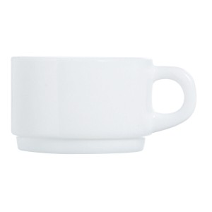 Tassensatz Luminarc Apilable Weiß 280 ml Stapelbar (6 Stück)