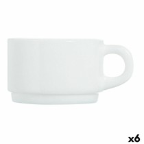 Tassensatz Luminarc Apilable Weiß 280 ml Stapelbar (6 Stück)