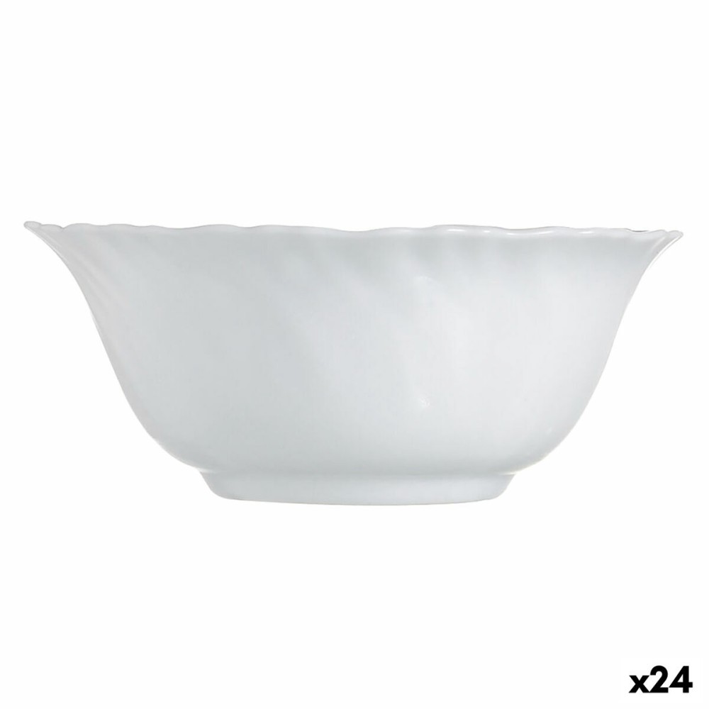 Salatschüssel Luminarc Feston Weiß Glas 12 cm (24 Stück)