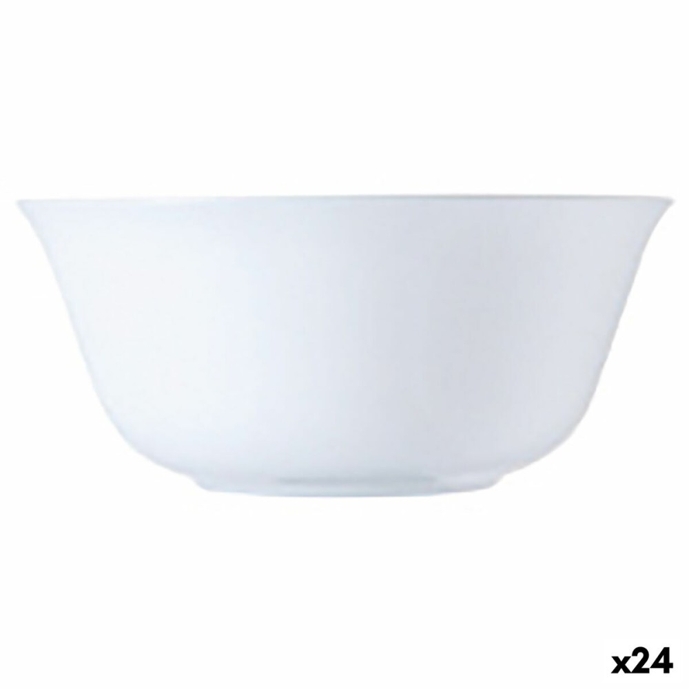 Salatschüssel Luminarc Carine Blanco Weiß Glas 12 cm (24 Stück)