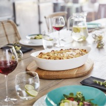 Kochschüssel Luminarc Smart Cuisine Oval Weiß Glas 6 Stück 38 x 22 cm