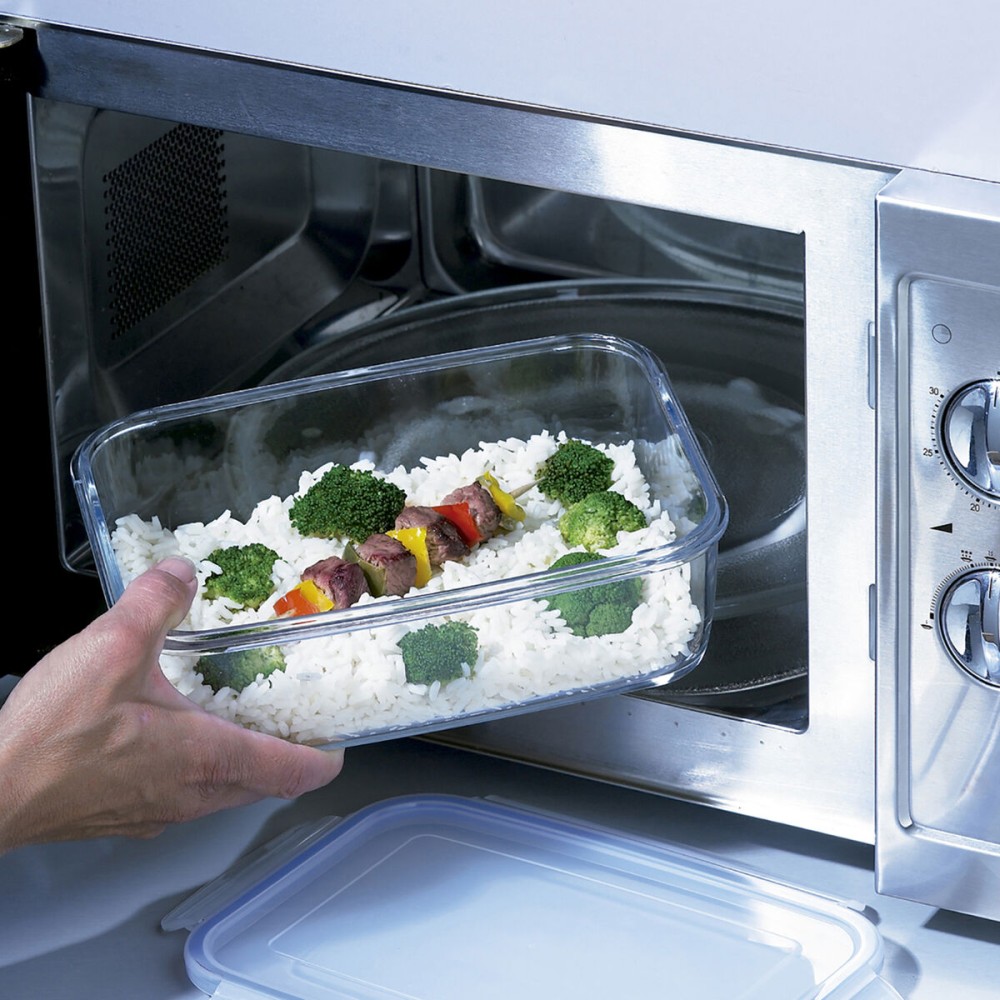Lunchbox hermetisch Luminarc Pure Box Active zweifarbig Glas 1,22 L 16 cm (6 Stück)