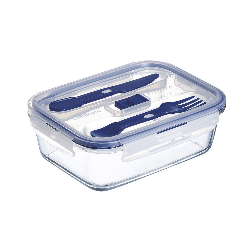 Lunchbox hermetisch Luminarc Pure Box Active zweifarbig Glas 1,22 L 16 cm (6 Stück)