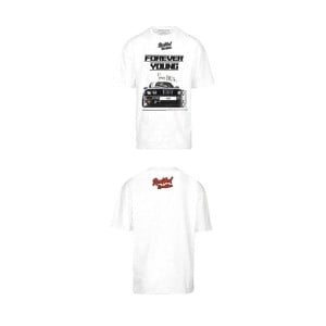 Men’s Short Sleeve T-Shirt Radikal Revolution FOREVER YOUNG White M