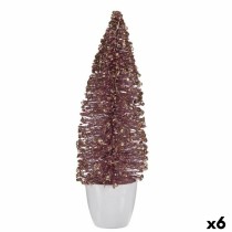 Sapin de Noël Krist+ 2402/13-2-2 Rose Doré Sapin de Noël 10 x 33 x 10 cm (6 Unités)