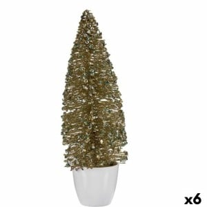 Christmas Tree Krist+ 2402/13-2-3 Bronze Golden Plastic Christmas Tree 10 x 33 x 10 cm (6 Units)