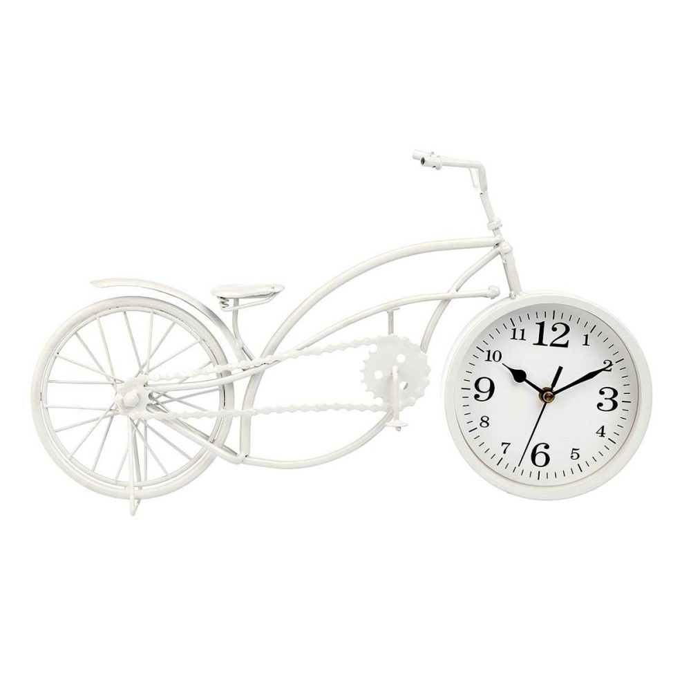 Horloge de table Gift Decor 921 Blanc Bicyclette (4 Unités)