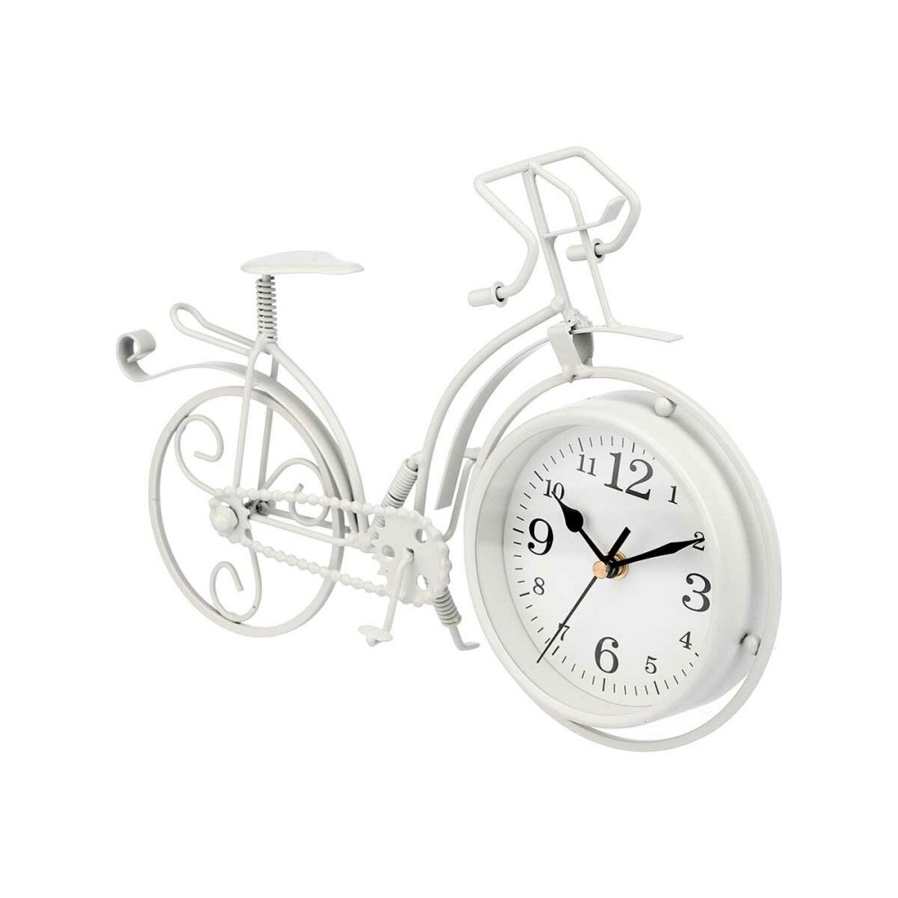 Horloge de table Gift Decor 916 Blanc Bicyclette (4 Unités)
