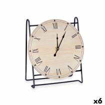 Horloge de table Gift Decor 22STC316-2 Noir Bois (6 Unités)