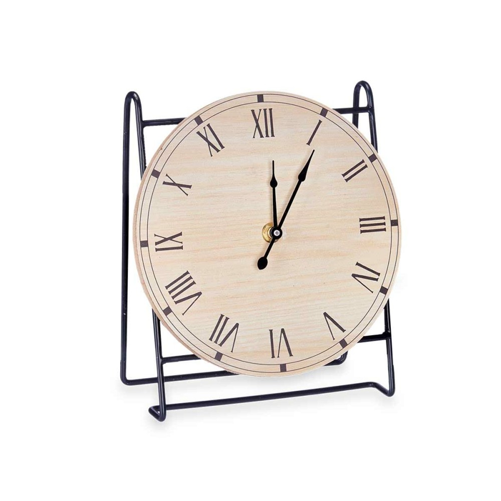 Horloge de table Gift Decor 22STC316-2 Noir Bois (6 Unités)