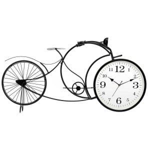 Table clock Gift Decor 926 Black Bicycle