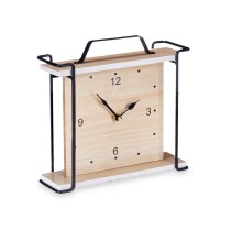Horloge de table Gift Decor 22STC328-1 Noir Bois (6 Unités)