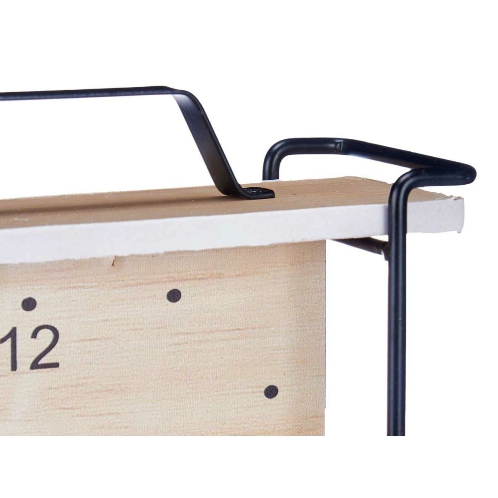 Horloge de table Gift Decor 22STC328-1 Noir Bois (6 Unités)