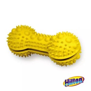 Jouet pour chien Hilton Flax Rubber Jaune Caoutchouc (1 Pièce)