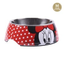 Mangeoire pour chiens Minnie Mouse Mélamine 410 ml Multicouleur Polyester Métal