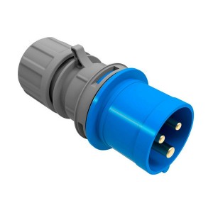 Pin plug EDM Blue Blue/White Aerial 16 A CETAC