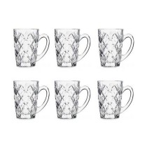 Cup Diamond Transparent Glass (110 ml) (6 Units)