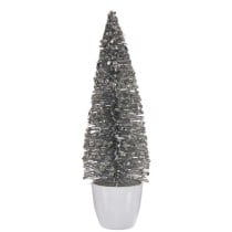 Christmas Tree Krist+ 2402/13-2-1 White Silver Plastic Christmas Tree 10 x 33 x 10 cm (6 Units)