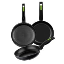 Pfannen-Set Monix TP-8435092423253_240019_Vendor grün Aluminium Bakelit 26 cm 3 Stücke