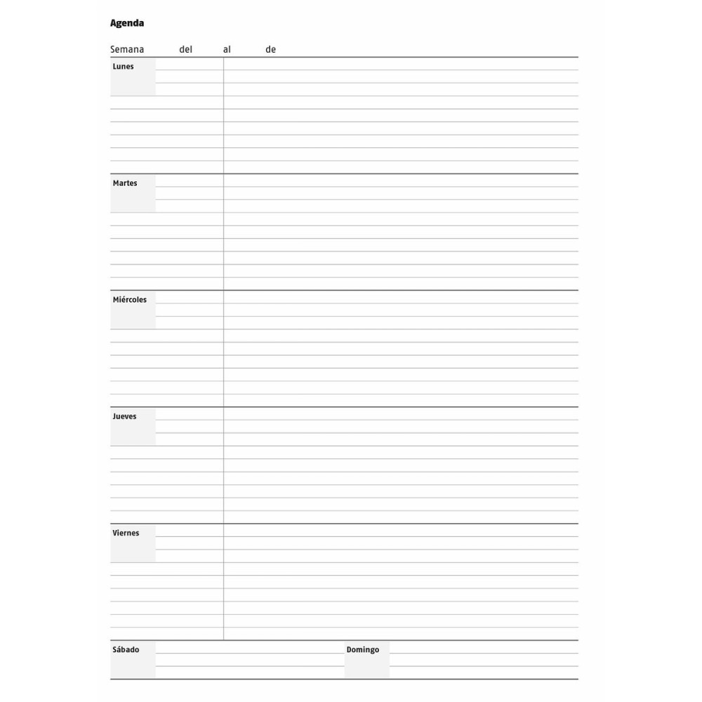 Planificateur annuel Additio TRIPLEX 22,5 x 31 cm