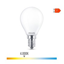 Lampe LED Philips F 40 W 4,3 W E14 470 lm 4,5 x 8,2 cm (4000 K)