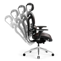 Chaise de jeu Diablo Chairs V-COMMANDER Noir Bourgogne