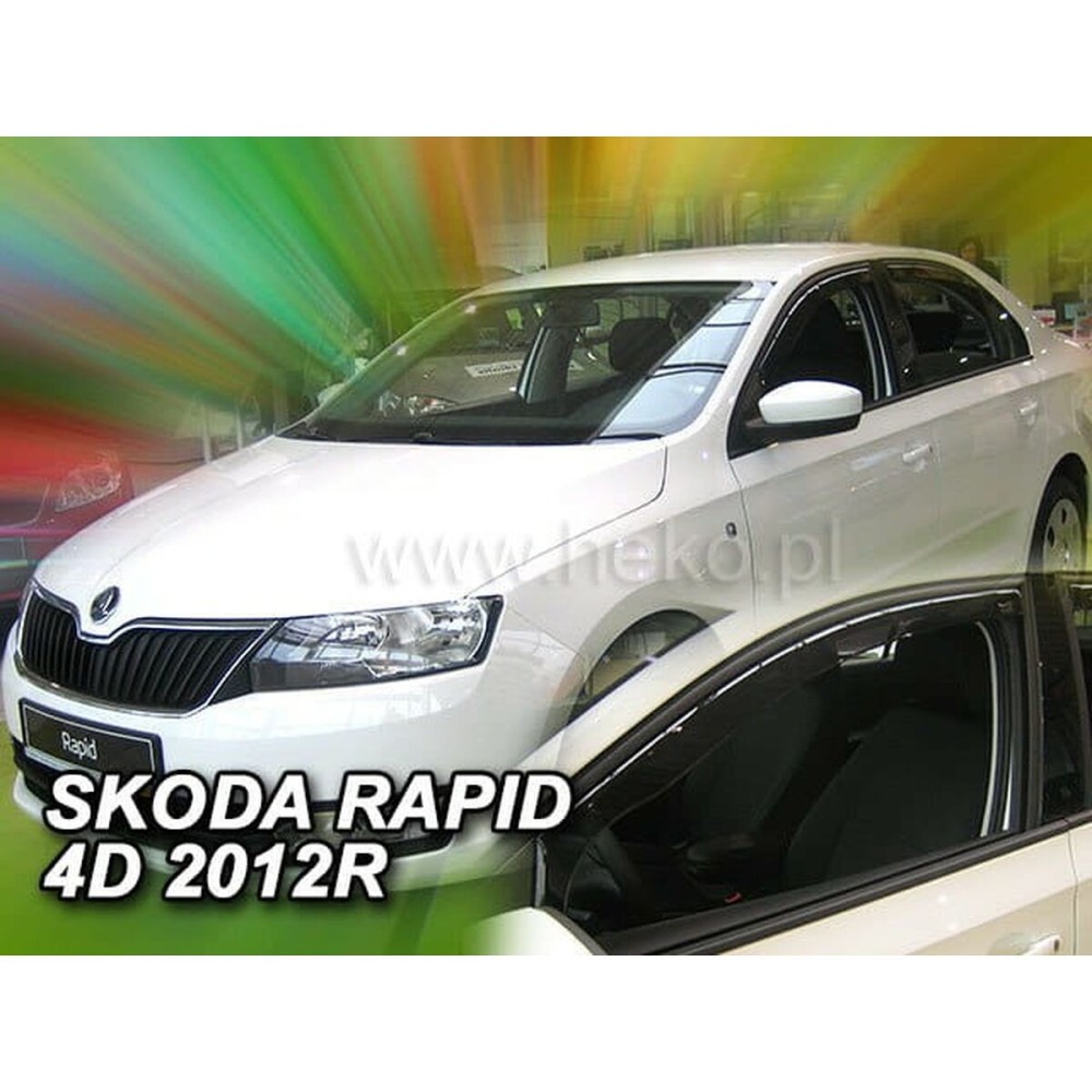 Déflecteur de vent HEKO HO28336 SKODA RAPID/SPACEBACK Frontal 2 Pièces