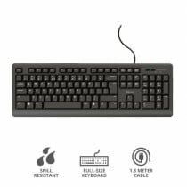 Clavier Trust 23982 Noir Espagnol Qwerty