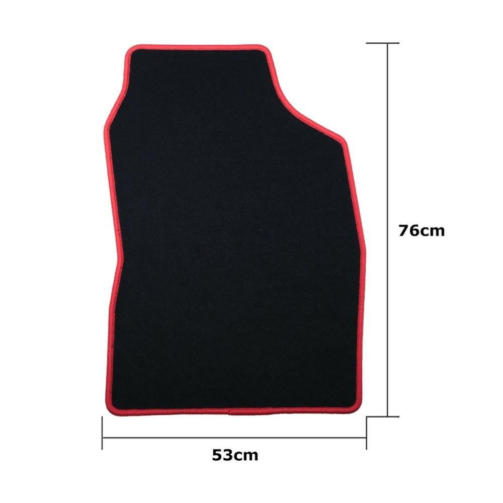 Set de tapis de voitures OCC Motorsport OCCTY0001RD Noir Toyota Auris (2007-2013) 5 Pièces