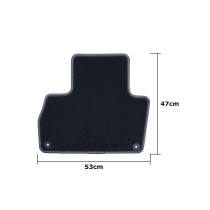 Set de tapis de voitures OCC Motorsport OCCMS0003GD Noir Gris foncé Maserati Levante 2016 5 Pièces