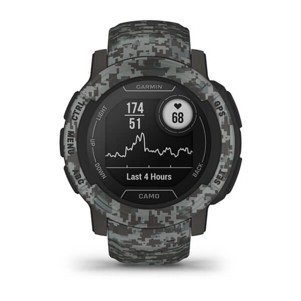 Smartwatch GARMIN Instinct 2 Camo Edition Dunkelgrau 0,9" Schwarz Graphit
