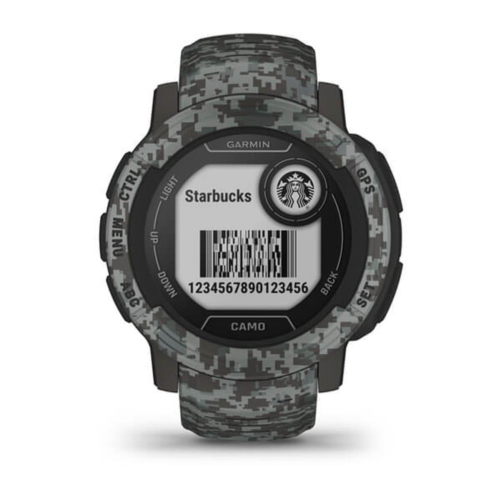 Smartwatch GARMIN Instinct 2 Camo Edition Dunkelgrau 0,9" Schwarz Graphit