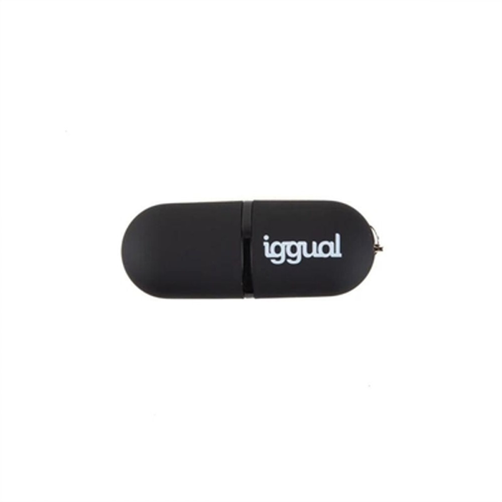 USB Pendrive iggual IGG318492 Schwarz USB 2.0 x 1