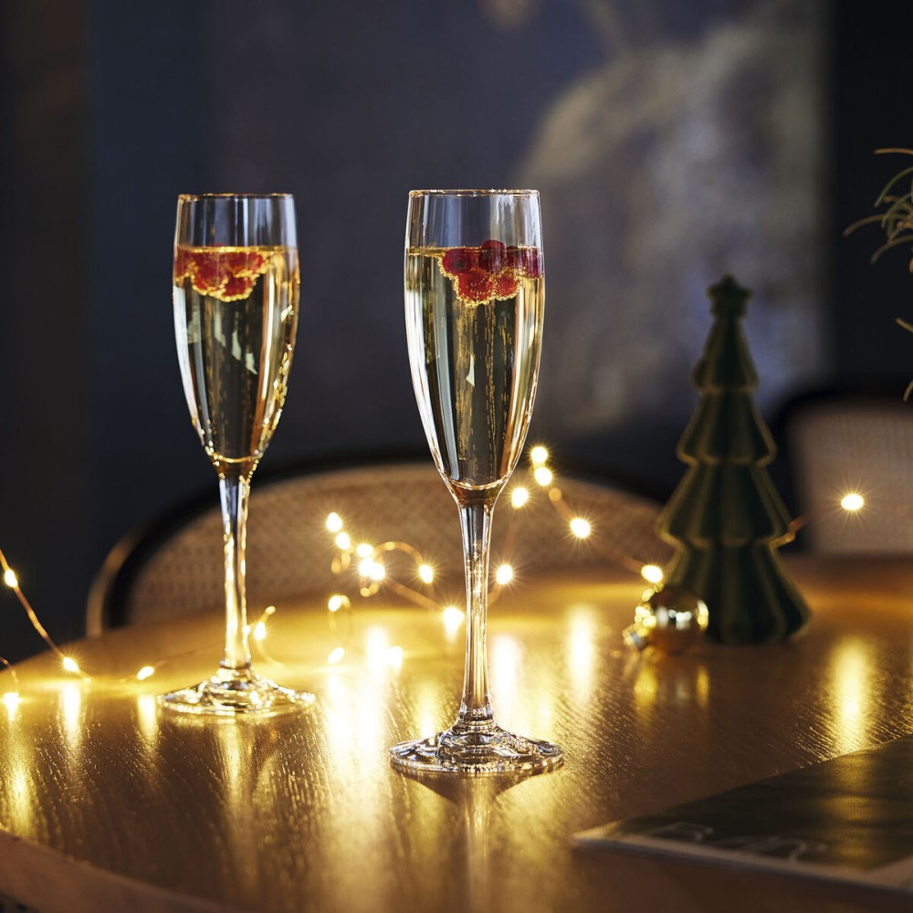 Champagne glass Arcoroc Vina Transparent Glass 190 ml (6 Units)