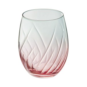 Glass for water Cristal d’Arques Paris Swirly Spring Pink Glass 360 ml (4 Units)