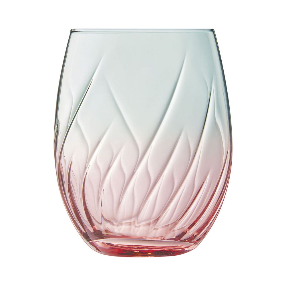 Glass for water Cristal d’Arques Paris Swirly Spring Pink Glass 360 ml (4 Units)